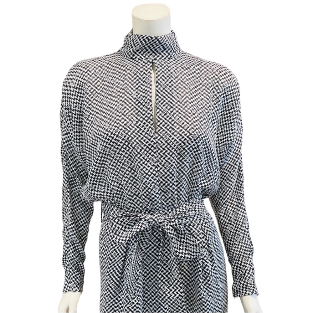 Joie Anastasia Checkered Houndstooth Dress
